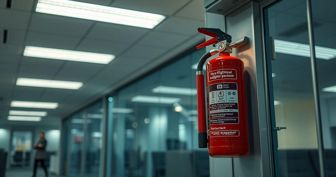 Sinalização de Extintor de Incêndio Eficiente