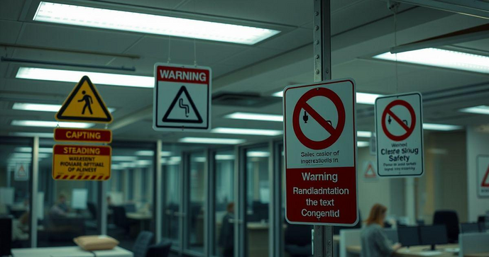 Placas de sinalização de segurança essenciais para proteger seu ambiente