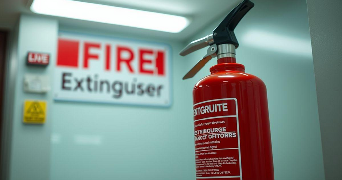 Placa de identificação de extintor é essencial para segurança e prevenção de incêndios em ambientes diversos