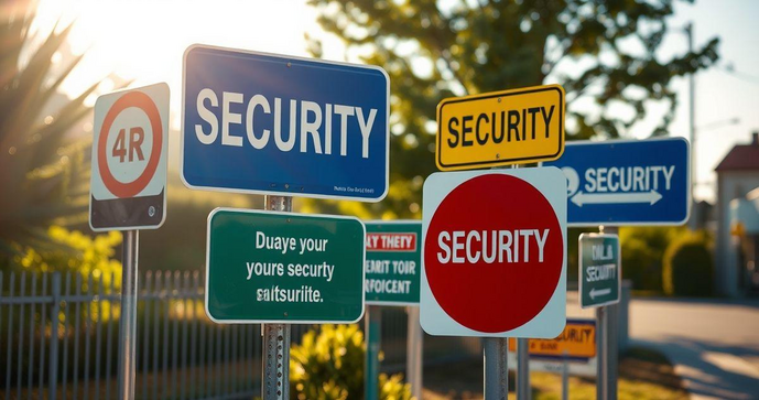 Placas de segurança: como escolher as melhores para proteger seu patrimônio