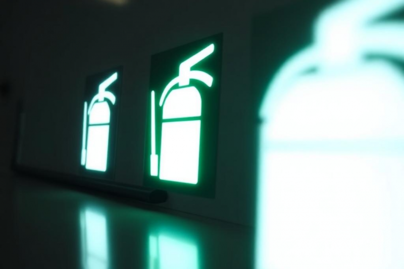 Placas de sinalização fotoluminescente e sua importância