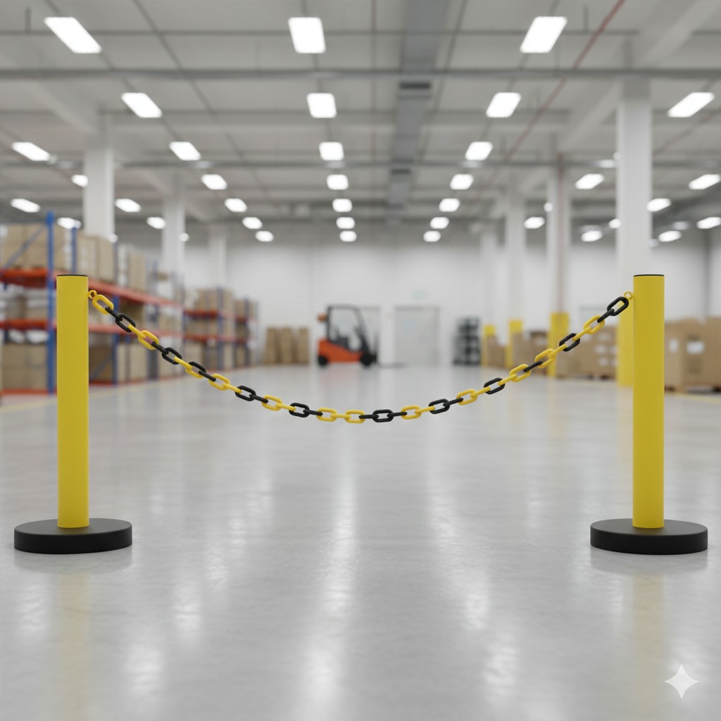 corrente de plástico