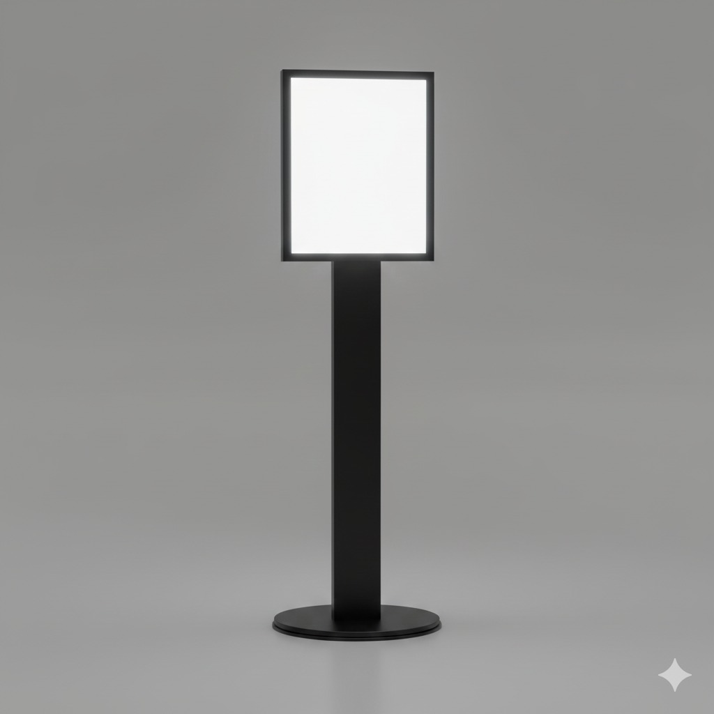 pedestal sinalização para indústrias