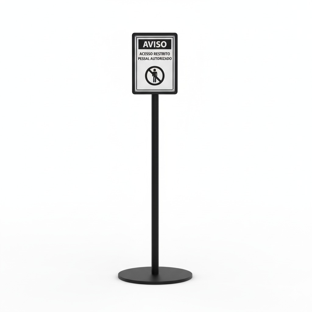 suporte para delimitação de áreas restritas