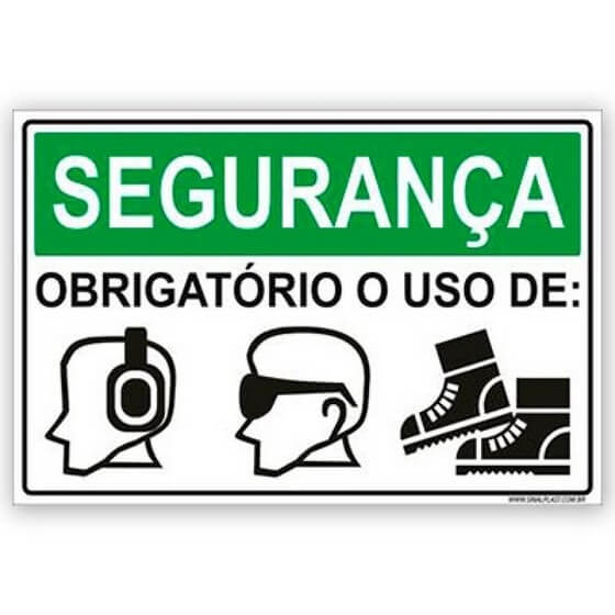 PLACA DE SEGURANÇA