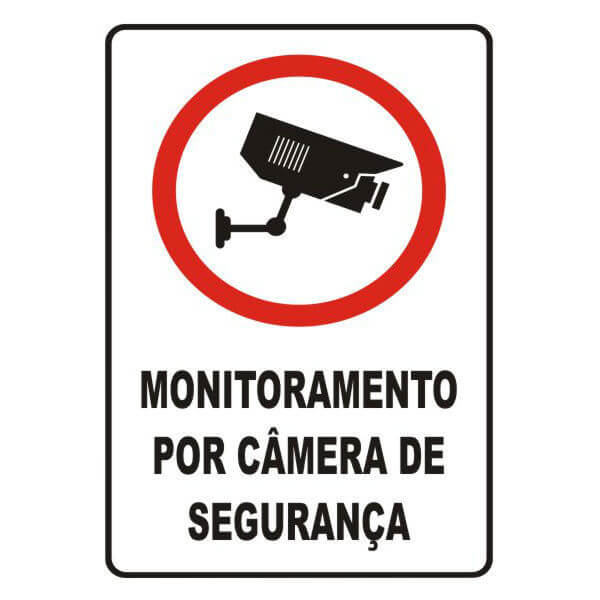 Placas de aviso de segurança