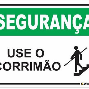 Placas de aviso de segurança