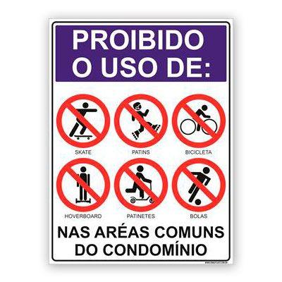 Placas de sinalização para condomínios